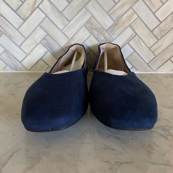 NWT Amazon Essentials Women’s Square-Toe Ballet Flats Navy Blue Size 11 - Picture 3 of 8